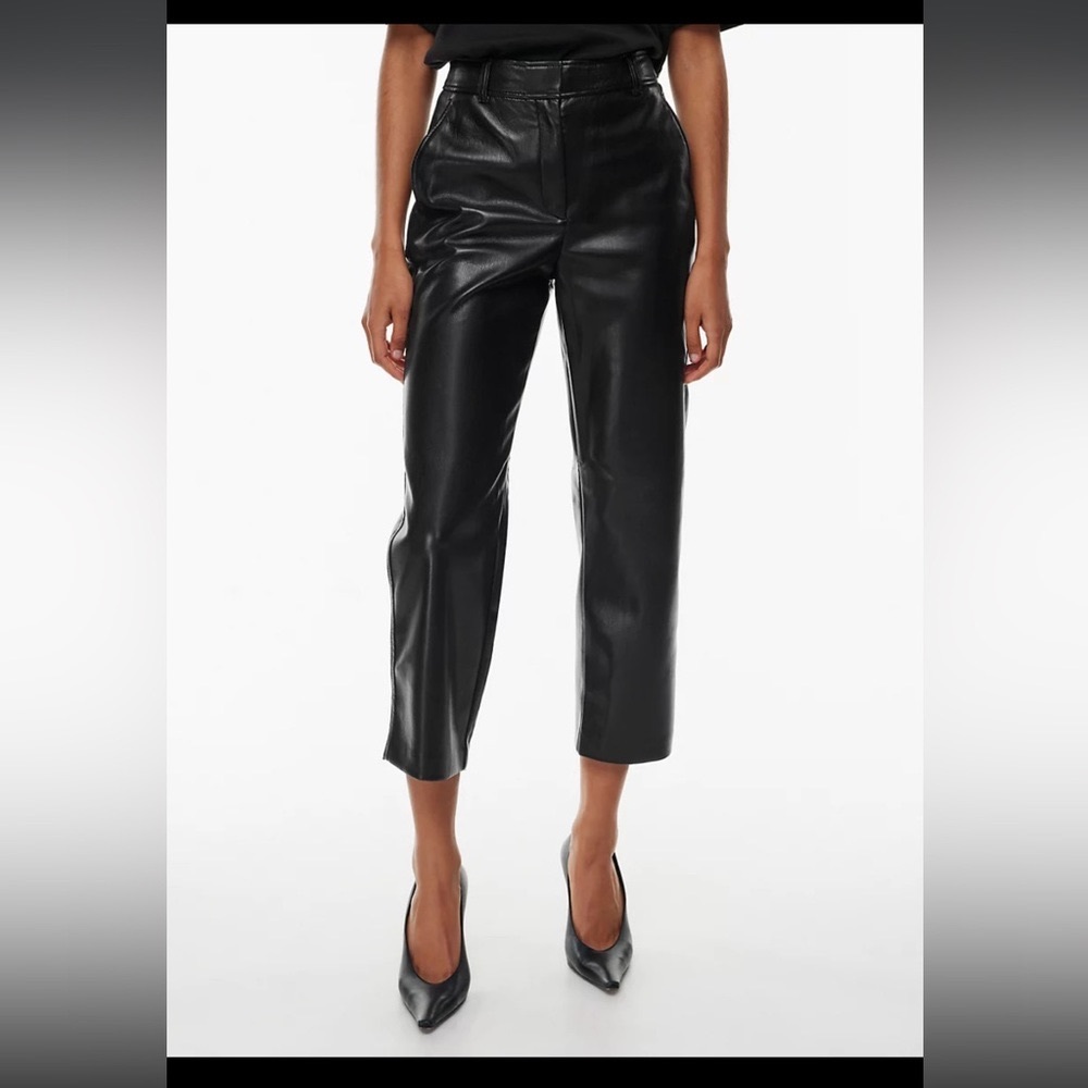 Babaton Command Cropped Vegan Leather Pant
